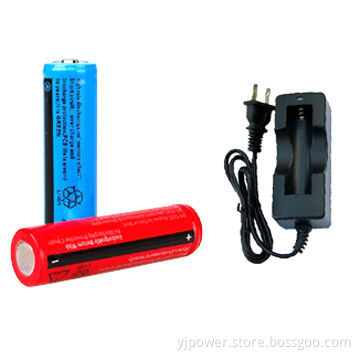 8650, 3.7V, Li-po Battery with Charger